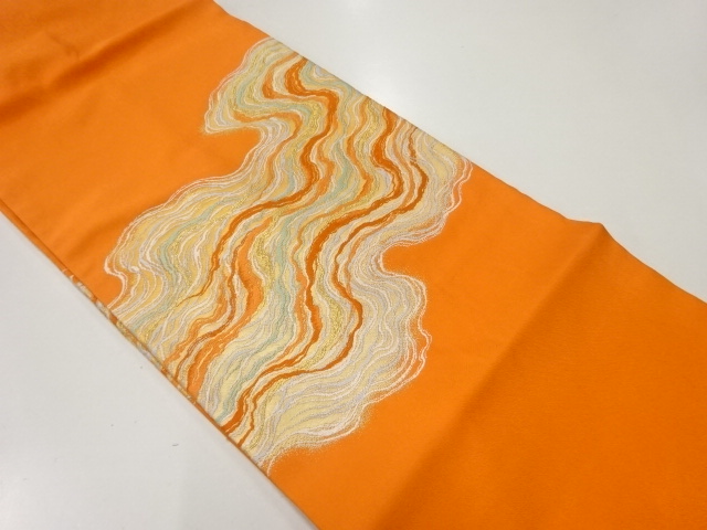 JAPANESE NAGOYA OBI / WOVEN MIST